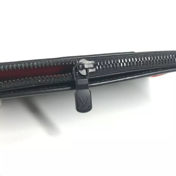 Auth LOUIS VUITTON N60354 Damier Graphite Utility-Coin Card Holder Wallet coin p - Picture 9 of 14